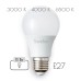 Лампа светодиодная груша матовая 42LED-A60-11W-230-E27-P, SWEKO 38426, 38428, 38559