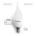 Лампа светодиодная свеча на ветру матовая 42LED-C35-7W-230-E14-Т, SWEKO 38791, 38793