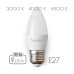 Лампа светодиодная свеча матовая 42LED-C35-15W-230-E27-P, SWEKO 38831, 38833, 38835