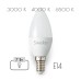 Лампа светодиодная свеча матовая 42LED-C35-7W-230-E14-P, SWEKO 38460, 38464, 38553