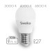 Лампа светодиодная шар матовая 42LED-G45-10W-230-E27-P, SWEKO 38743, 38745, 38747