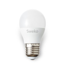 Лампа светодиодная шар матовая 42LED-G45-15W-230-E27-P, SWEKO 38855, 38242, 38244