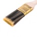 Кисть плоская 1.5", жесткая золотистая искусственная щетина, деревянная ручка 83218