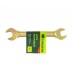 Ключ рожковый, 10 х 11 мм, желтый цинк Сибртех 14304