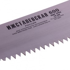 Ножовка по дереву, 600 мм, шаг зубьев 12 мм, пластиковая рукоятка (Ижевск) Россия