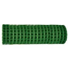 Решетка заборная в рулоне, 2 х 25 м, ячейка 25 х 30 мм, пластиковая, зеленая, Россия