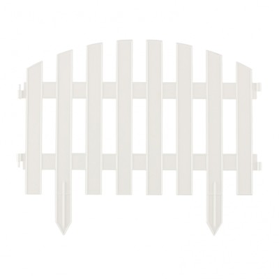 Забор декоративный "Винтаж", 28 х 300 см, белый, Россия, Palisad 65011
