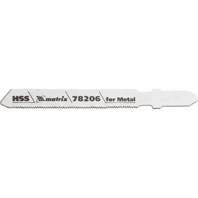 Полотна для электролобзика по металлу, 3 шт, T118G, 50 х 0.8 мм, HSS Matrix Professional 78206