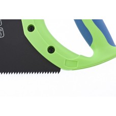 Ножовка по дереву "Зубец", 450 мм, 7-8 TPI, каленый зуб 2D, защитное покрытие, двухкомпонентная рукоятка Сибртех