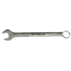 Ключ комбинированный, 15 мм, CrV, матовый хром Stels