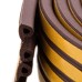 Уплотнитель резиновый, 12 м, профиль "P", коричневый Сибртех 88908