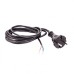 Шнур электрический соединительный, для настольной лампы, 1.7 м, 120 Вт, черный, тип V-1 Россия Сибртех 96015