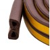 Уплотнитель резиновый, 6 м, профиль "D", коричневый Сибртех 88916