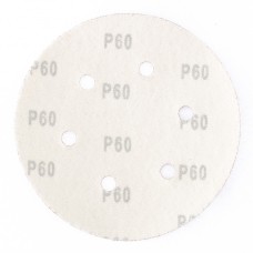 Круг абразивный на ворсовой подложке под "липучку", перфорированный, P 60, 150 мм, 5 шт Matrix
