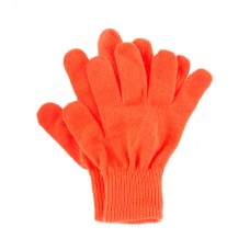 Перчатки трикотажные, акрил, оранжевый, двойная манжета Россия Сибртех