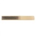 Щетка зачистная пятирядная, закаленная прямая проволока с деревянной ручкой Сибртех 74805