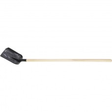 Лопата совковая, 230 х 280 х 1400 мм, ребра жесткости, деревянный черенок, Россия