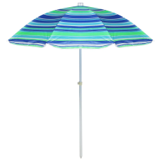 Зонт пляжный "Модерн", с серебряным покрытием, диаметр купола 160 cм, высота 170 см, ЦВЕТ МИКС
