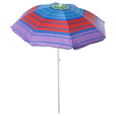 Зонт пляжный "Модерн", с серебряным покрытием, диаметр купола 150 cм, высота 170 см, ЦВЕТ МИКС